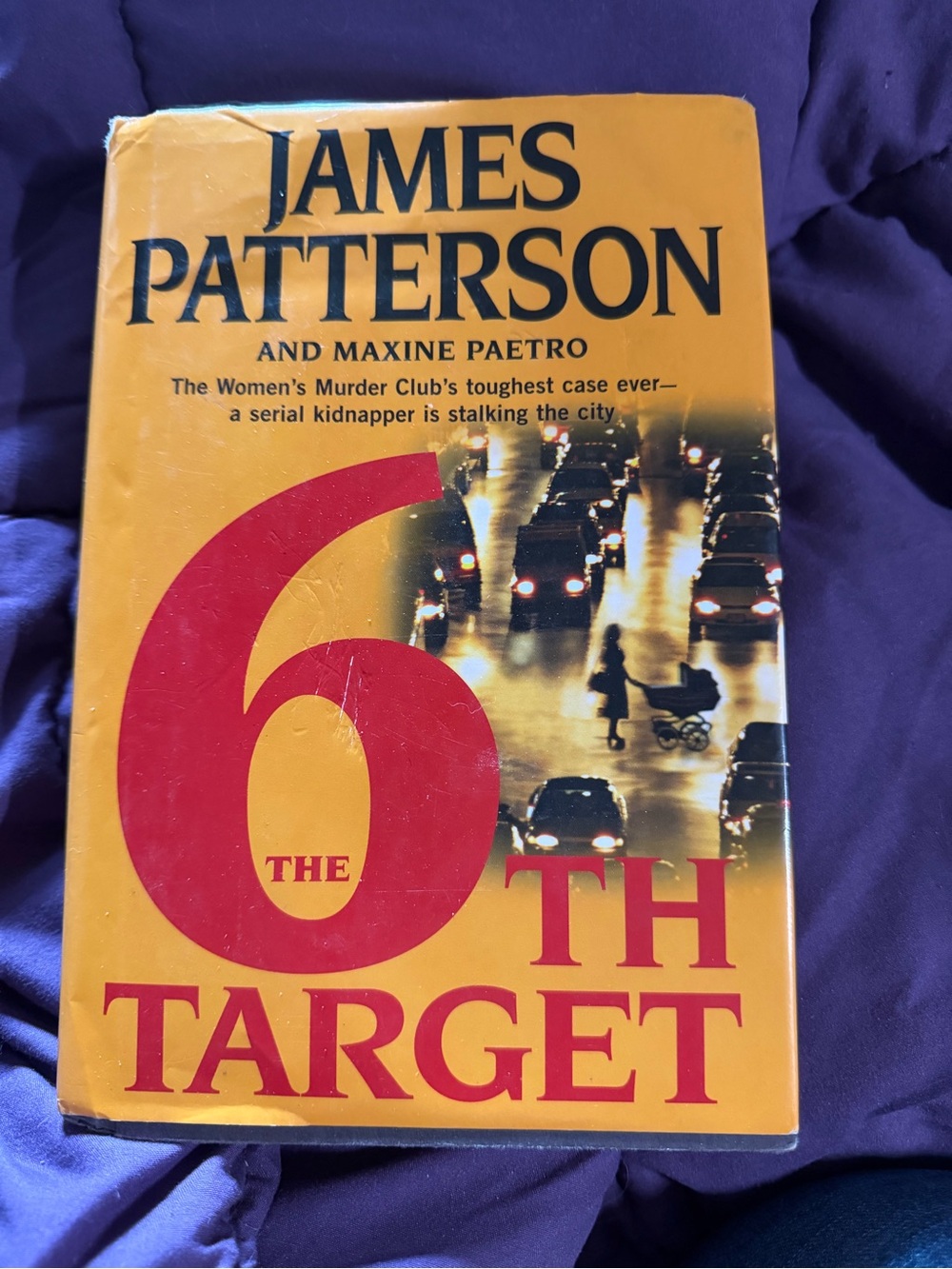 James Patterson "6th Target" Hardcover Book - Yellow & Red Cover